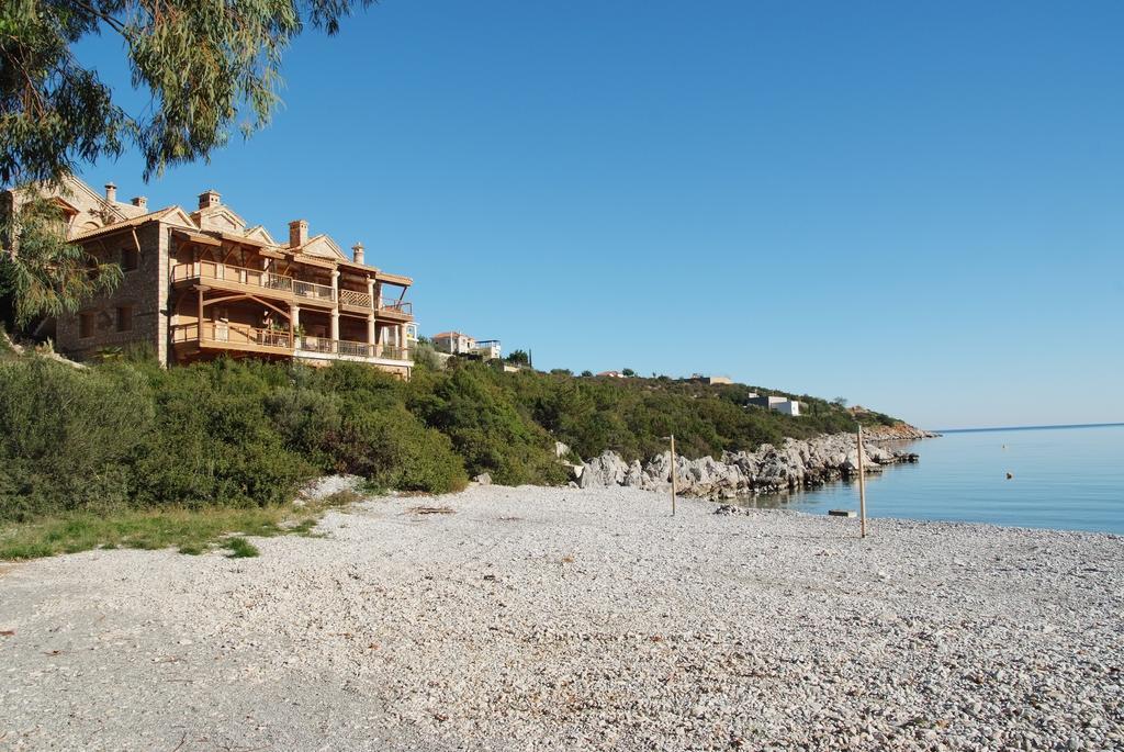 Secret Arcadia Bay - Maisonette Breathtaking Sea & Mountain View-Just On The Beach Agios Andreas  Eksteriør billede